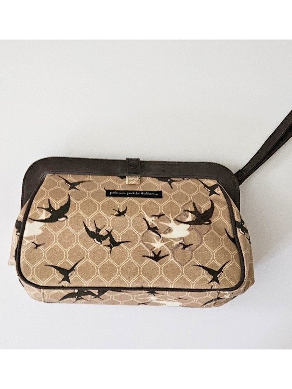 Vintage Petunia Pickle Bottom PPB Cross Town Glazed Clutch Diaper Bag